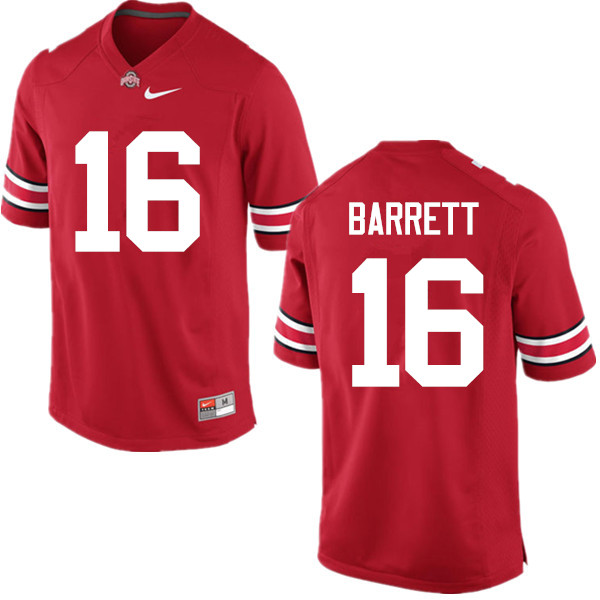 Men Ohio State Buckeyes #16 J.T. Barrett College Football Jerseys Game-Red